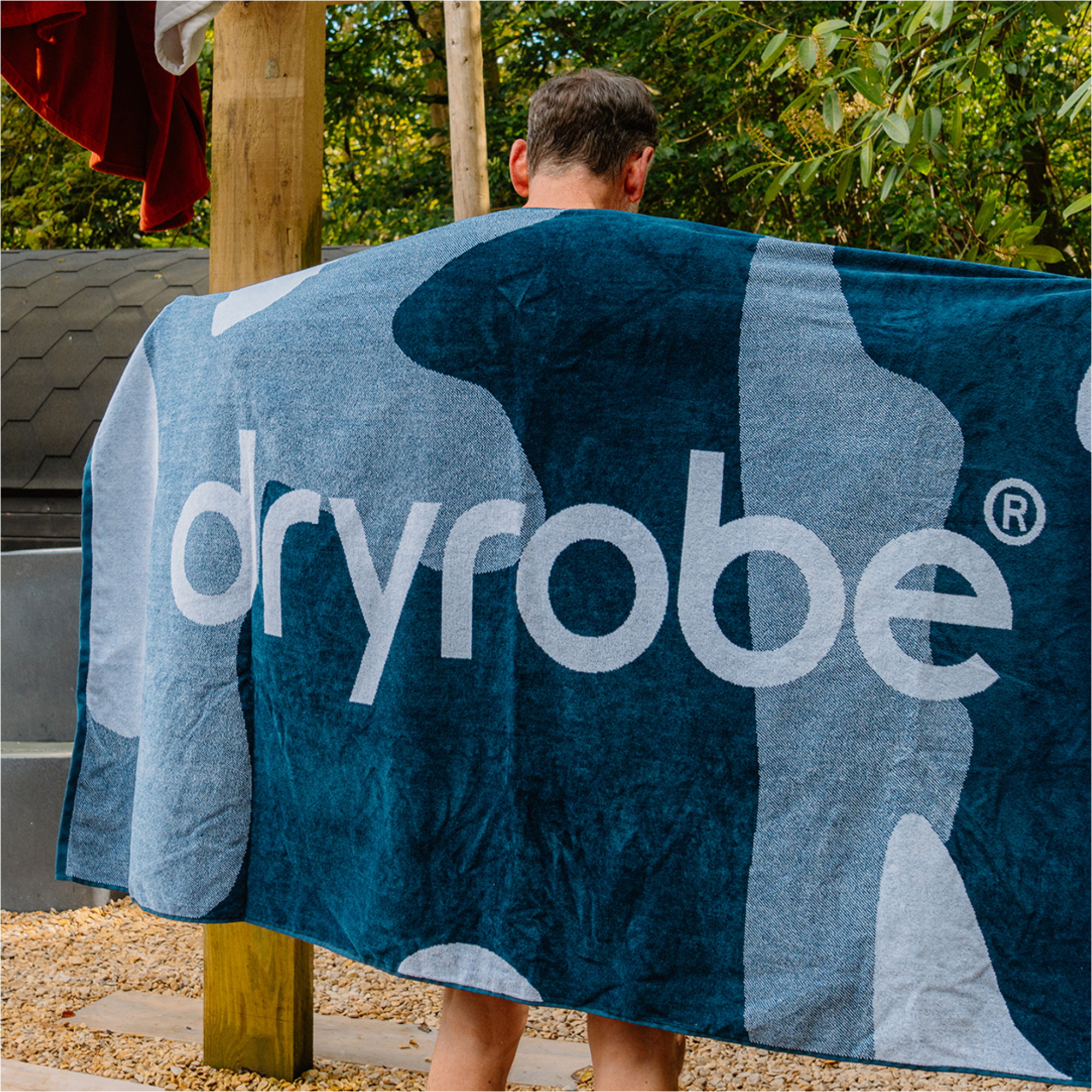 Serviette De Plage Bio « Dryrobe » 2026 DROBEACHT - Blue Black Camo